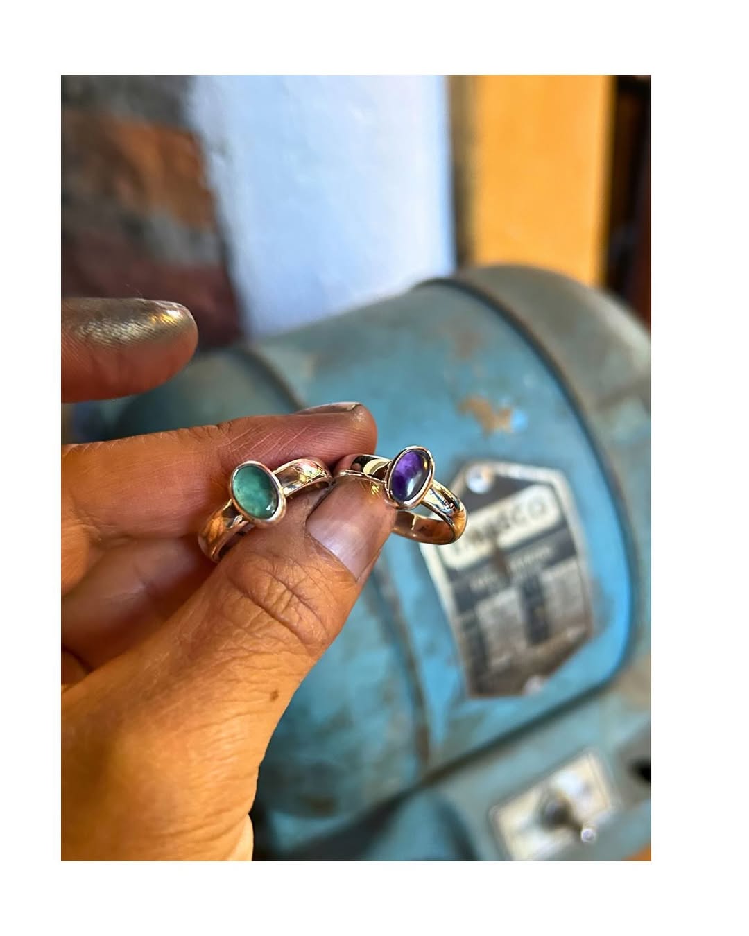 Anillos de Equilibrio (Ópalo y Amatista)