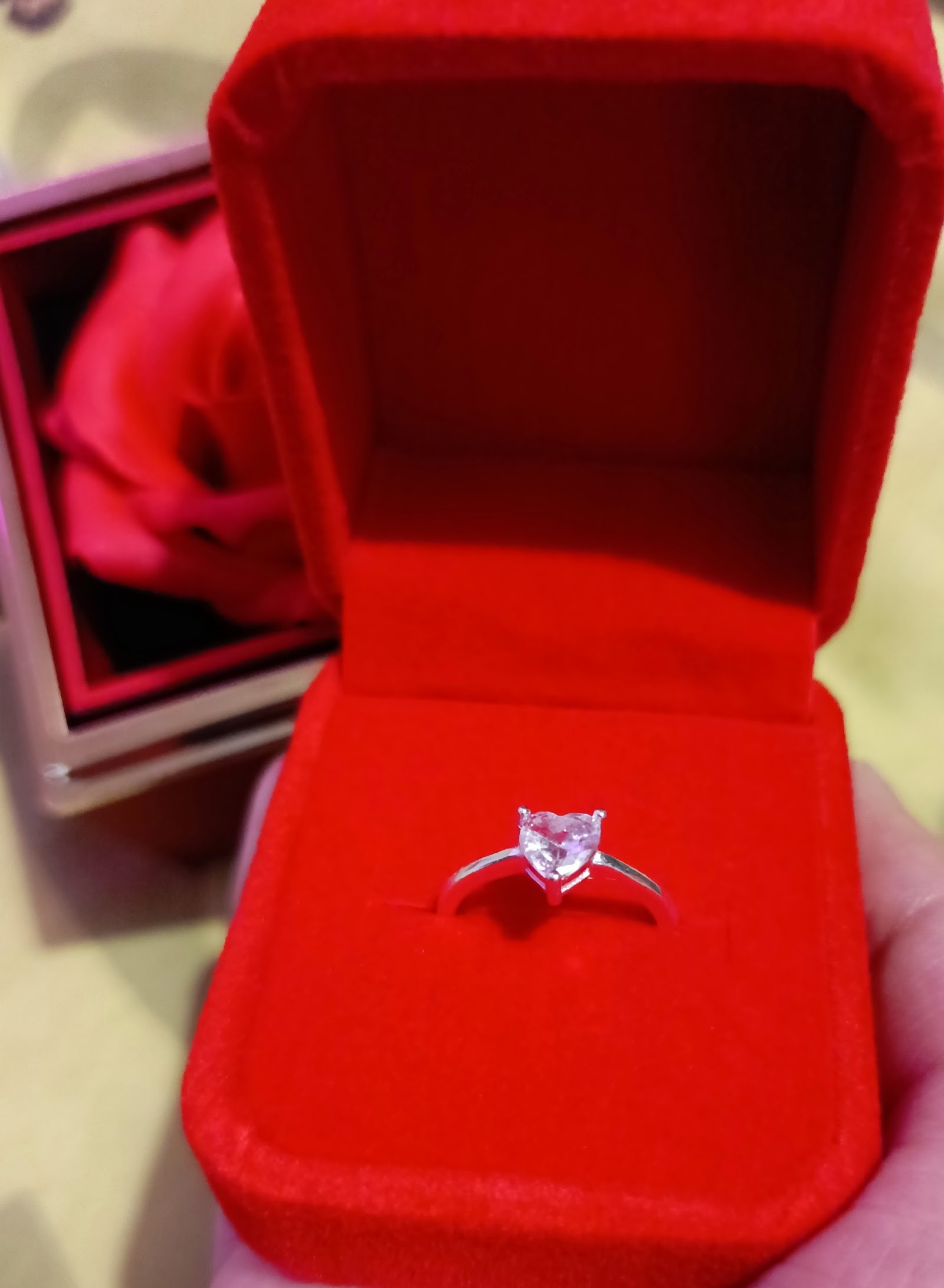 Anillo Solitario Corazón